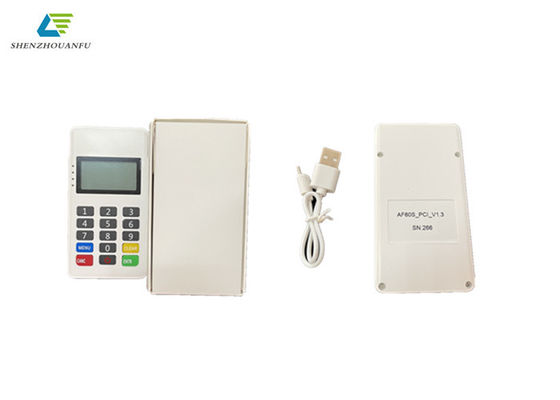 Wi-Fi সংযোগ মিনি POS টার্মিনাল হোয়াইট স্কোয়ার পয়েন্ট অফ সেল টার্মিনাল