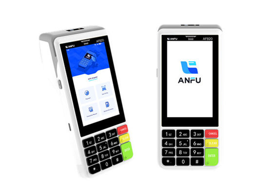 ANFU AF820 হ্যান্ডহেল্ড অ্যান্ড্রয়েড 13 পিওএস মেশিন কোড স্ক্যানার সহ 4 জি / ওয়্যারলেস / ওয়াইফাই পোর্টেবল মোবাইল পিওএস সিস্টেম
